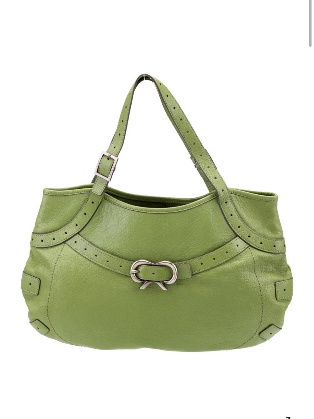 Anya Hindmarch Green Leather Shoulder Bag